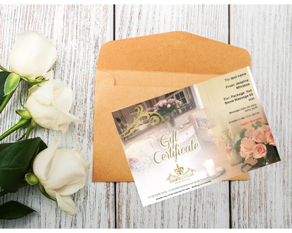 Day Spa Treatment Digital Gift Voucher