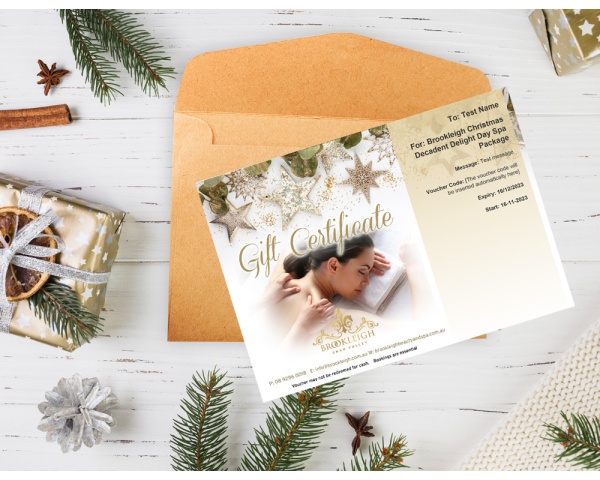 Brookleigh Christmas Decadent Delight Day Spa Gift Voucher