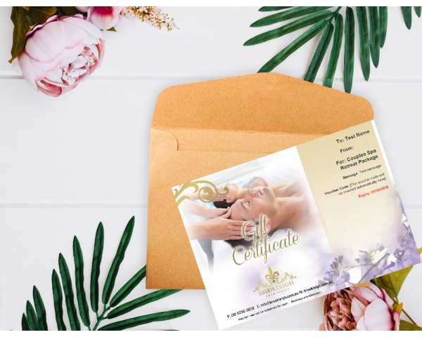 Couples Spa Retreat Package Gift Voucher