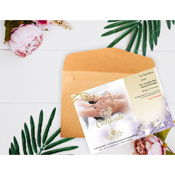 Couples Spa Retreat Package Gift Voucher